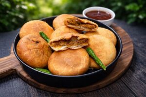 Pyaaz kachori Jaipur morning essential — best kachori Rawat Mishthan Bhandar