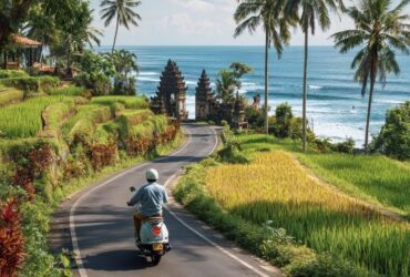 Bali back road scooter rice field — hidden discovery peaceful travel 2026