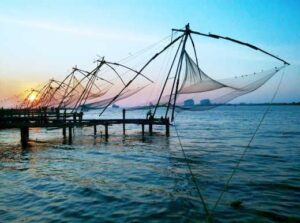 Fort Kochi Chinese fishing nets sunset Day 1 — 7 day Kerala itinerary guide
