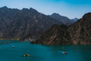 Hatta Dam turquoise lake Dubai — hidden mountain village one hour from downtown