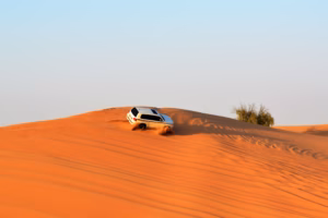 "Dubai desert safari dunes at golden hour — Dubai travel guide 2026"