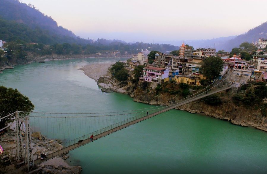 rishikesh panoramic ganges laxman jhula