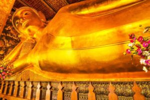 Wat Pho reclining Buddha golden
