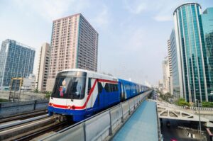 BTS Skytrain Bangkok modern city