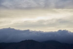 Doi Suthep temple mist mountains