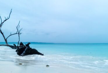 andaman hidden beach blue water cove empty