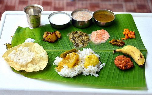 south indian thali meal
