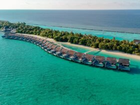maldives aerial lagoon