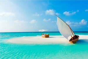 maldives sandbank white