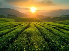 ooty tea garden golden hour