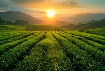 ooty tea garden golden hour